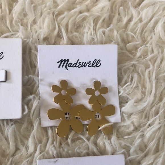 Madewell Jewelry Bundle 6 pairs of earrings NWT - Picture 4 of 9